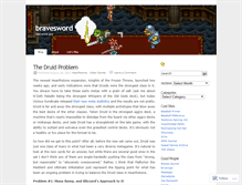 Tablet Screenshot of bravesword.wordpress.com