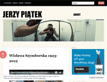 Tablet Screenshot of jerzypiatek.wordpress.com