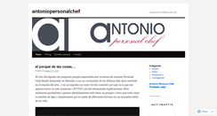 Desktop Screenshot of antoniopersonalchef.wordpress.com