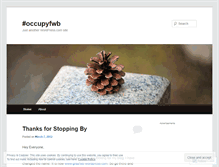 Tablet Screenshot of occupyfwb.wordpress.com