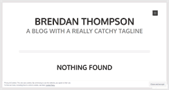 Desktop Screenshot of brendanthompson.wordpress.com