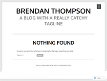 Tablet Screenshot of brendanthompson.wordpress.com