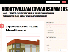 Tablet Screenshot of aboutwilliamedwardsummers.wordpress.com