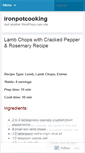 Mobile Screenshot of ironpotcooking.wordpress.com