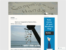 Tablet Screenshot of cooperativehands.wordpress.com