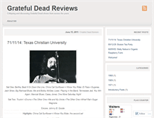 Tablet Screenshot of gratefuldeadreviews.wordpress.com