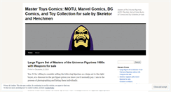 Desktop Screenshot of mastertoyscomics.wordpress.com