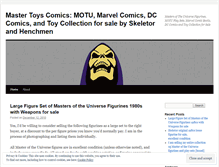 Tablet Screenshot of mastertoyscomics.wordpress.com