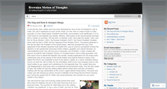 Desktop Screenshot of brownianmotionofthoughts.wordpress.com