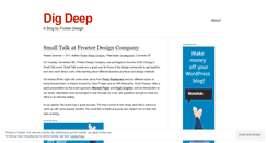 Desktop Screenshot of froeterdesignblog.wordpress.com