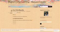 Desktop Screenshot of magicallivingcoaching.wordpress.com