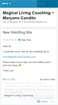 Mobile Screenshot of magicallivingcoaching.wordpress.com