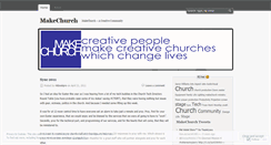 Desktop Screenshot of makechurch.wordpress.com