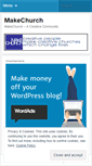 Mobile Screenshot of makechurch.wordpress.com