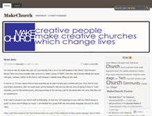 Tablet Screenshot of makechurch.wordpress.com