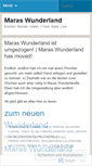 Mobile Screenshot of maraswunderland.wordpress.com