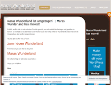 Tablet Screenshot of maraswunderland.wordpress.com