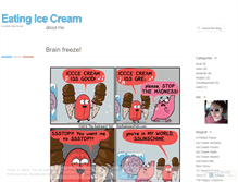 Tablet Screenshot of eatingicecream.wordpress.com