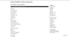 Desktop Screenshot of celluroids.wordpress.com