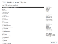 Tablet Screenshot of celluroids.wordpress.com