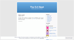 Desktop Screenshot of evilbeet.wordpress.com