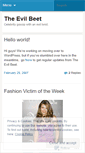Mobile Screenshot of evilbeet.wordpress.com