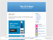 Tablet Screenshot of evilbeet.wordpress.com