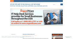 Desktop Screenshot of itsupportforsmallbusiness.wordpress.com