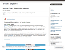 Tablet Screenshot of jeaniedreams.wordpress.com