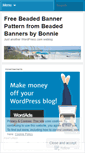 Mobile Screenshot of freebeadedbannerpattern.wordpress.com
