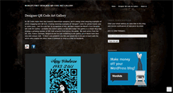 Desktop Screenshot of designerqrcodes.wordpress.com