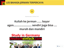 Tablet Screenshot of belajarbahasajermanserpongbsdtangerang.wordpress.com
