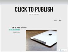 Tablet Screenshot of clicktopublish.wordpress.com