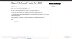 Desktop Screenshot of elizabethmccormackmedia.wordpress.com