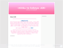 Tablet Screenshot of minknokobeyaaim.wordpress.com