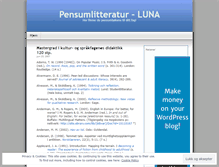 Tablet Screenshot of pensumluna.wordpress.com