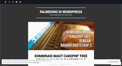 Desktop Screenshot of falmesino.wordpress.com