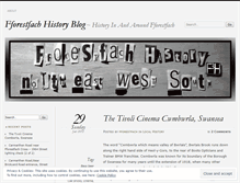 Tablet Screenshot of fforestfachhistory.wordpress.com