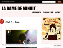 Tablet Screenshot of ladamedeminuit.wordpress.com