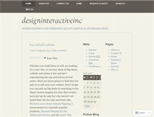 Tablet Screenshot of designinteractiveinc.wordpress.com