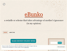 Tablet Screenshot of ebunko.wordpress.com