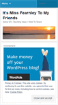 Mobile Screenshot of missfearnley.wordpress.com