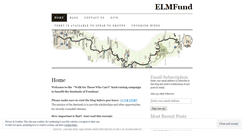 Desktop Screenshot of elmfund.wordpress.com