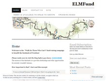 Tablet Screenshot of elmfund.wordpress.com