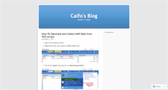 Desktop Screenshot of calfo.wordpress.com