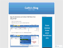Tablet Screenshot of calfo.wordpress.com