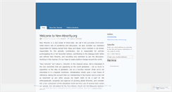 Desktop Screenshot of newminority.wordpress.com