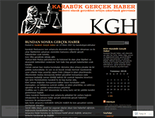 Tablet Screenshot of karabukgercekhaber.wordpress.com