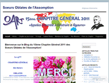 Tablet Screenshot of oachapitregeneral.wordpress.com