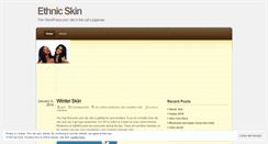 Desktop Screenshot of ethnicskin.wordpress.com